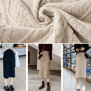High Waist Knitted Dress